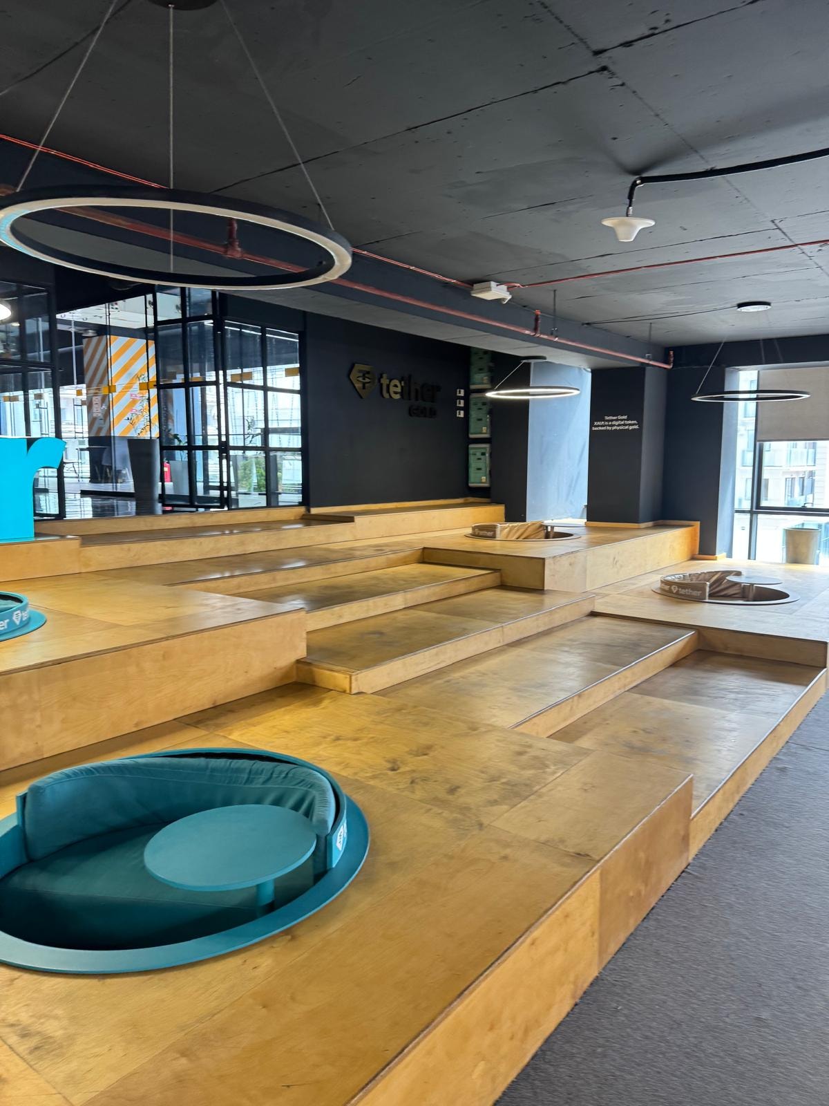Axis Towers interior workspace — modern collaborative space